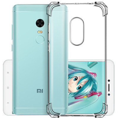 

3GB 16GB shell millet red rice note4x standard version of silicone all-inclusive anti-fall thickening with air bag protection sleeve transparent