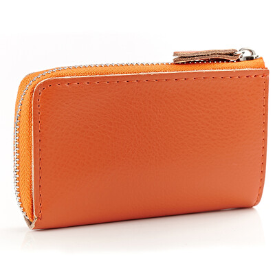 

Men&women leather key bag zipper bag key a key card multifunction key bag
