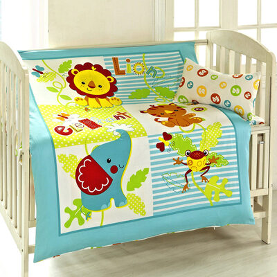 

Fisher-Price Пяти частей детского мультфильма постельных принадлежностей реактивной печати рисунок ребенок текстильный постельного белье розового кровать 1.ого