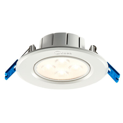 

Midea (Midea) LED ультратонкий прожектор потолочный светильник гостиная ресторан свет 4w белый 3000K желтый свет отверстие 8cm