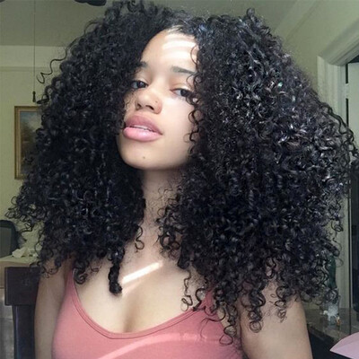 

Kinky Curly Virgin Hair 3 Bundles Brazilian Hair Weave Curly Hair Wet And Wavy 7a Grade Virgin Unprocessed Human Hair