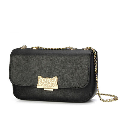 

Montessori (MONTAGUT) ladies chain small square bag cute cartoon cat head shoulder Messenger bag R5312156223 watermelon red