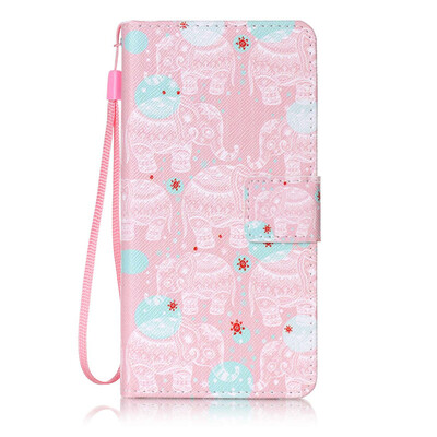 

Розовый слон дизайн PU кожа флип Обложка Кошелек Карты Чехол для Samsung Galaxy A5（2016）/A510