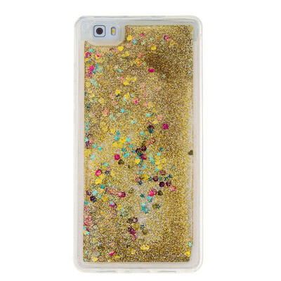 

Dynamic Quicksand Glitter Liquid Soft TPU Case Cover For HUAWEI P8LITE