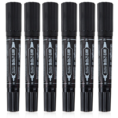 

Guangbo (GuangBo) 10 sets of large double-use dual-use oil marker / quick-drying logistics pen black JH9825D