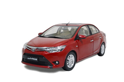 

118 scale Toyota Vios 2014 diecast model car red