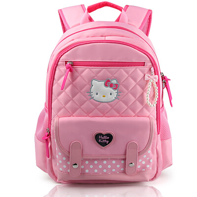 

Hello Kitty (hellokitty) KT1023 Корейская версия девушки хребта досуга мешок мило начальной школы сумка 3-6 класса розовый