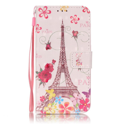 

Eiffel Tower Design PU Leather Flip Cover Wallet Card Holder Case for SAMSUNG S6