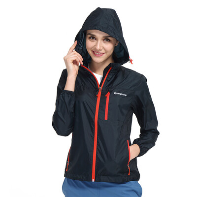 

Kung KingCamp couple models skin clothing men&women thin outdoor windbreaker female KWA119 red S