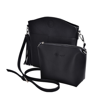 

Bean Drums Shoulder Bag Women Korean Fashion Trend Fashion College Wind Messenger Bag 2pcs Package G00277 Army Green