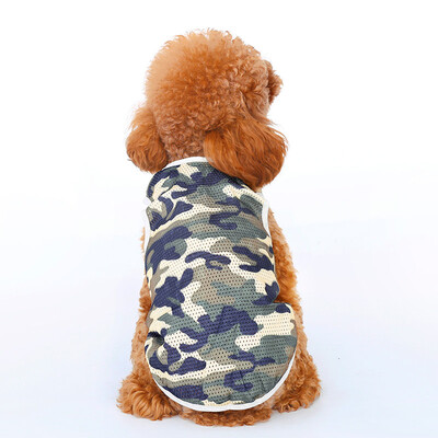 

Dog Dresses Teddy Summer Camouflage Vest Bears Bears Bimi Small Dog Cats Pet Dress