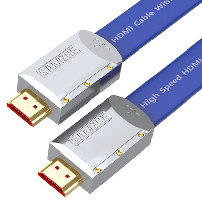 

Shanze (SAMZHE) ZH-B150 Deluxe Flat Gold Plated 2.0 Jazz Edition HDMI Цифровой проектор с высокой разрешающей способностью Компьютерный телевизор Кабель для подключения к телевизору 15 м Синий