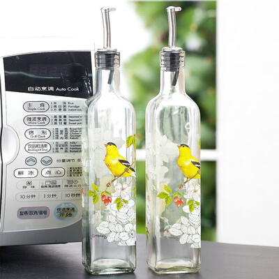 

Evergreen Oil Bottle Soy Sauce Oil Bottle Seasoning Bottle 500ml American Grill Kitchenware 3OB1975X2