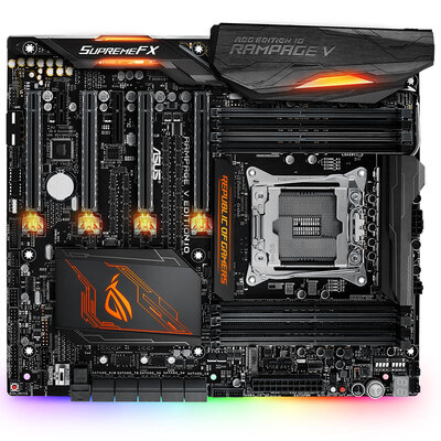 

Республика Gamers (ROG) RAMPAGE V EXTREME / У3.1 материнской платы (Intel X99 / LGA 2011-V3)