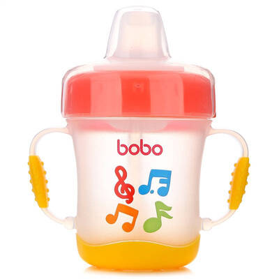 

Le Bao bobo learn to drink cup baby soft mouth leakproof with handle sippy cup children drink cup duckbill cup 170ml orange