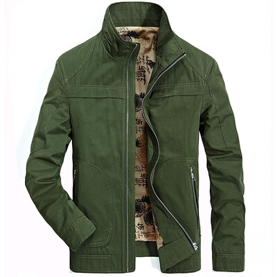 

Rondo Jeep RondoJIPU Jacket Men's Fashion Stand Collar Casual Jacket 9806 Army Green L