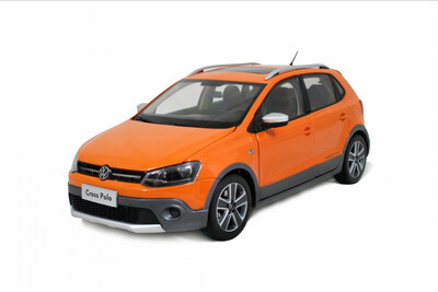 

118 scale VW Volkswagen NEW CROSS POLO 2012 diecast model car orange
