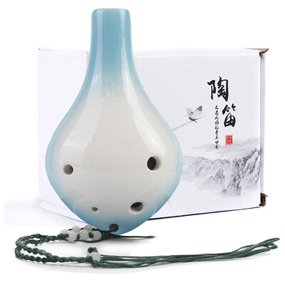 

Jingdong supermarket] Acacia birds (LOVEBIRD) 6 hole Tao flute midrange C tune six hole ac painting nibble beginner textbook lanyard XS1028 cucumber