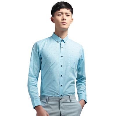 

Hodo Men's Business Printed Long Sleeve Shirt