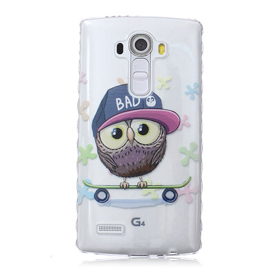 

Сова Pattern Мягкий тонкий ТПУ Резиновая крышка силиконовый гель чехол для LG G4