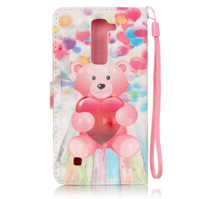 

Ballon and bear Design PU Leather Flip Cover Wallet Card Holder Case for LG K7