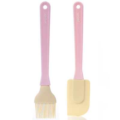 

【Jingdong Supermarket】 Germany Fakman FACKELMANN Baking Tools Color Silicone Scrap Silicone Brush 2pcs (Color Random) 5246581 + 5246681