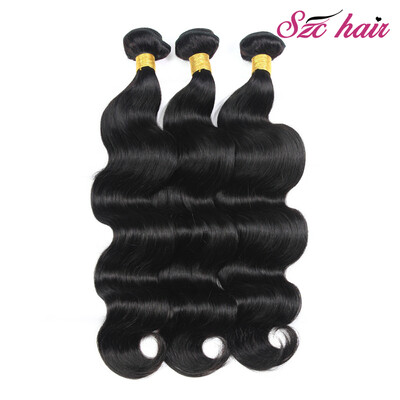 

SZC Hair Products Peruvian Virgin Hair Body Wave 3 Bundles Peruvian Human Hair Weft Extensions Body Wave Peruvian Hair Weav
