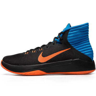 

Nike nike men's shoes autumn and winter new Prime Hype sports high to help combat basketball shoes DF 844788-003 black / bright orange / photo blue / dark gray 40