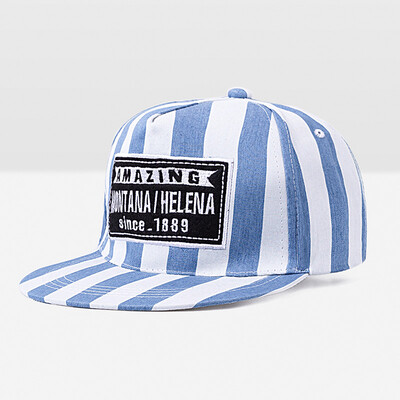 

WISHCLUB 2017 Blue And White Striped Hat Hip Hop Cap Men's Women Baseball Cap Cotton Navy Cap