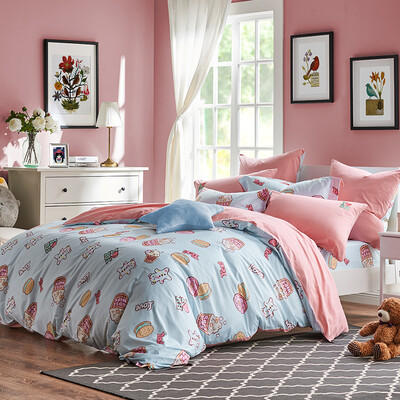 

Meng Jie home textiles produced DreamCoCo bedding sets washed washed four sets of bed sheets quilt dream donuts 18 m bed 220 240cm