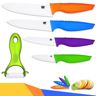 

XYJ Марка кухни Набор ножей 3 "4" 5 "6" Fruit Utility нарезка Нож поварской многоцветный Ручка Керамические ножи