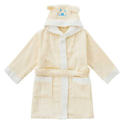 

Bamboo jin bath towel bathrobes bamboo pulp fiber children's cartoon bathrobes swimming bath bathrobe water soft children's bathrobe yellow clothing long 80cm