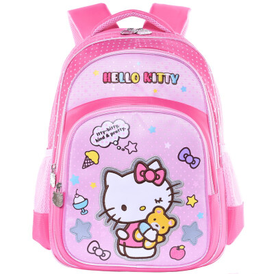 

Hello Kitty hellokitty children bag large capacity simple cartoon backpack primary school student bag CL-HK3284P pink