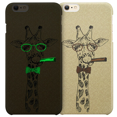 

Illustrator iPhone6 ​​/ 6s mobile phone shell Apple 6 / 6s mobile phone case / mobile phone sets anti-fall embossed protective shell illustrator series luminous models deer tycoon