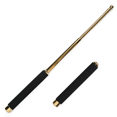 

The top of the mountain people anti-body weapons Savage Valley series rejection stick body sticks sticks three sections of alloy steel explosion-proof stick performance stick outdoor military tools tools CM6001 26-inch gold