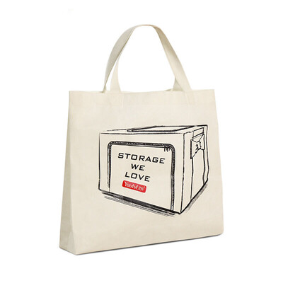 

Jingdong Supermarket Youfen large storage box storage bag environmental protection shopping bags foldable green bag gift bag portable bag rice white
