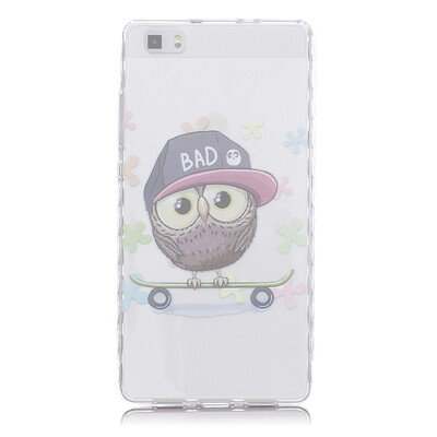 

Сова Pattern Мягкий тонкий ТПУ Резиновая крышка силиконовый гель чехол для HUAWEI P8 Lite