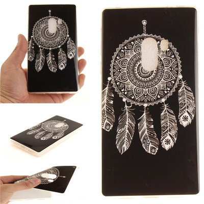 

Black wind chimes Pattern Soft Thin TPU Rubber Silicone Gel Case Cover for XIAOMI MIX