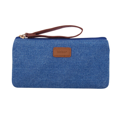 

A small fresh canvas wardrobe bag pencil case holding bag / daisy
