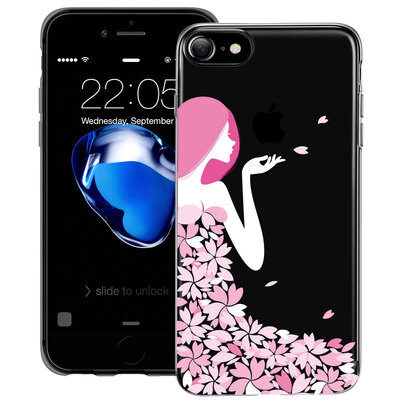 

ESR iPhone7 phone shell Apple 7 phone shell mobile phone sets of silicone transparent anti-drop soft shells what series petals goddess