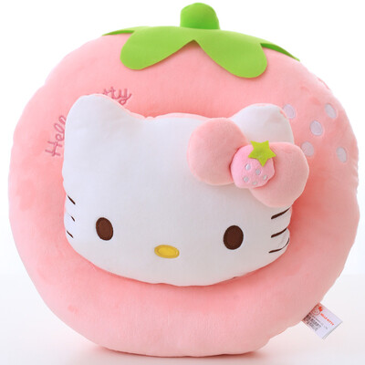 

Hello Kitty Hello Kitty KT plush toy doll doll doll doll pillow 17 inch classic sitting KT (red) KT1338