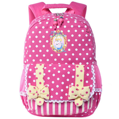 

Disney Princess children leisure bag light casual backpack preschool first grade bag backpack PL8070A pink