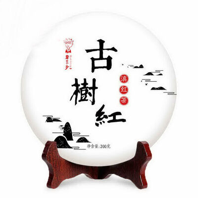 

Dr Puer Tea Bingdao Ancient Tree Dian Hong Yunnan Black Tea Cake 2016 200g