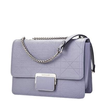 

texwood наплечная сумка женская цепочка сумка женская воловья квадратная сумка малый стиль моды аромат европейские и американские женщины Сумка Z16I0121-16 серый