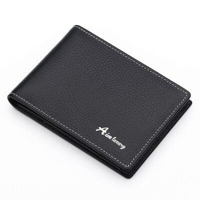 

AIM Men's Card Pack Business Fashion Head Cracked Card Case Driving Card Set Card Bag Q207 Black