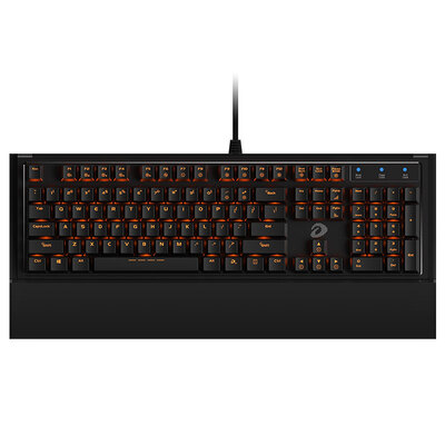 

Dale excellent dare-u EK835 104 key backlit mechanical keyboard black red axis game keyboard