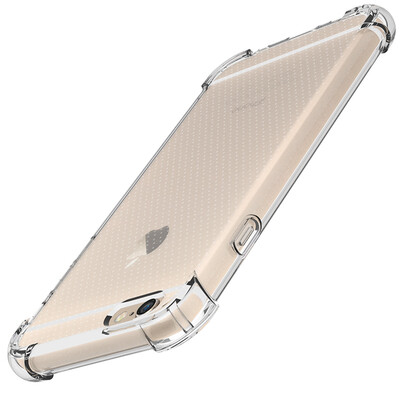 

ESCASE Apple iPhone6 ​​/ 6s мобильный телефон оболочки Apple 6s телефонные наборы TPU все включено воздушная подушка мягкая оболочка (с висящим отверстием для веревки) 4,7 дюйма через белый