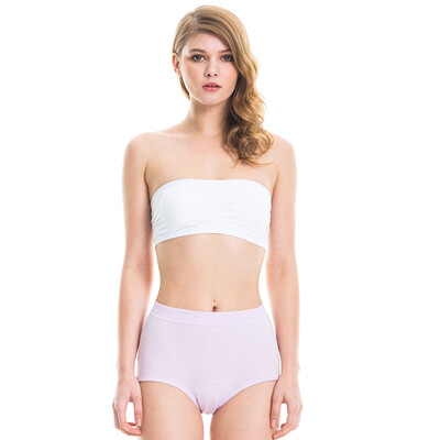 

[Jingdong supermarket] three guns [3] women's cotton underwear cotton ribs stretch female briefs shallow jade + light jade + light warm powder M