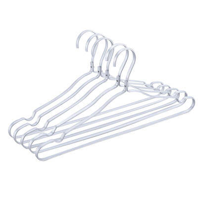

Bethus aluminum alloy hanger hanging skirt hanger multi-function hanger non-slip clothes rack 5 Pack