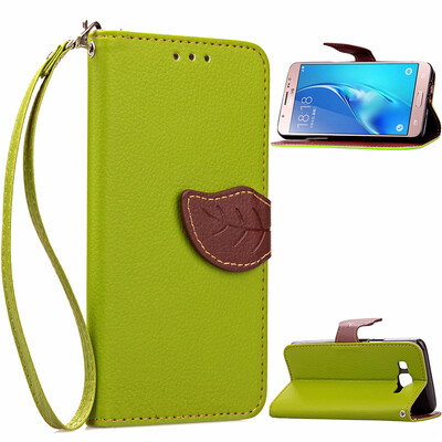 

Green Design PU Leather Flip Cover Wallet Card Holder Case for Samsung Galaxy J52016J5108